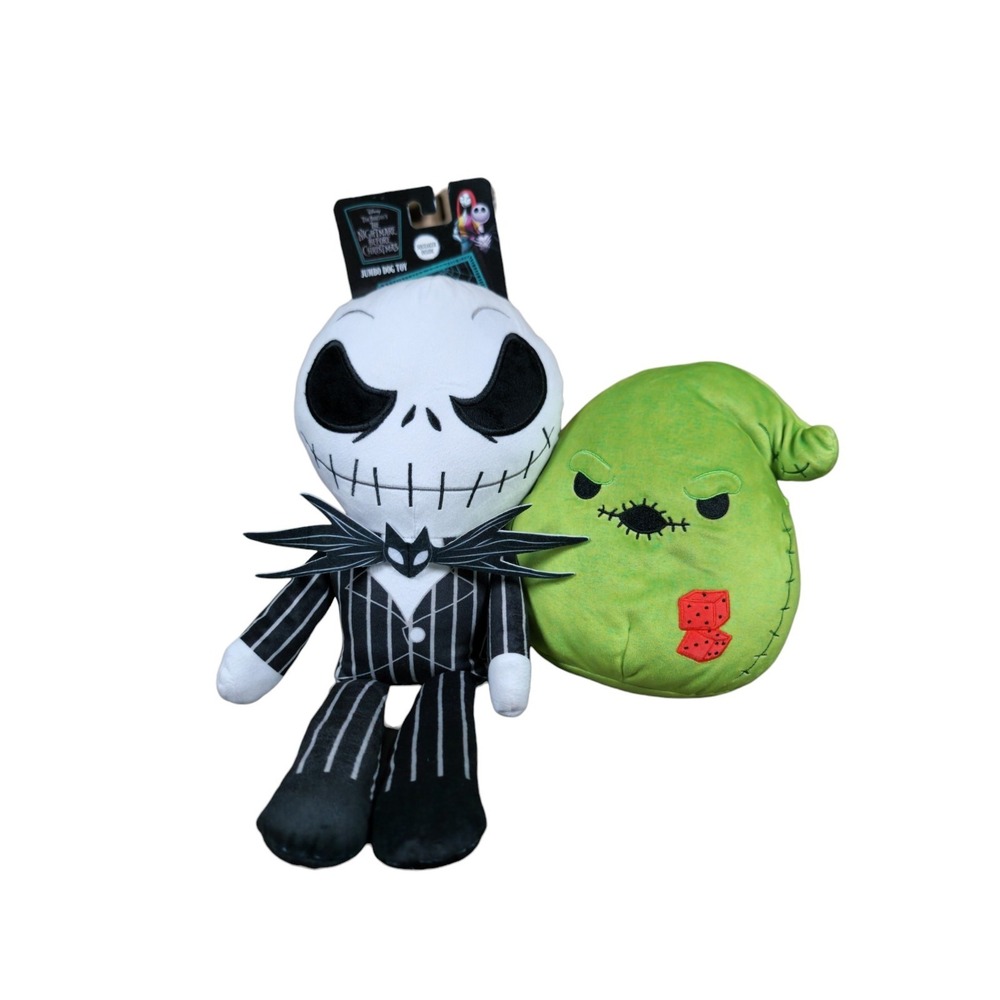 Nightmare before Christmas Oogie Boogie and Jack Skellington Plushies